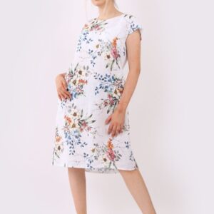 White sleeveless dress