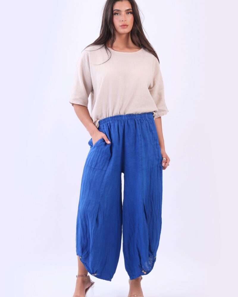 Wide leg lantern pants